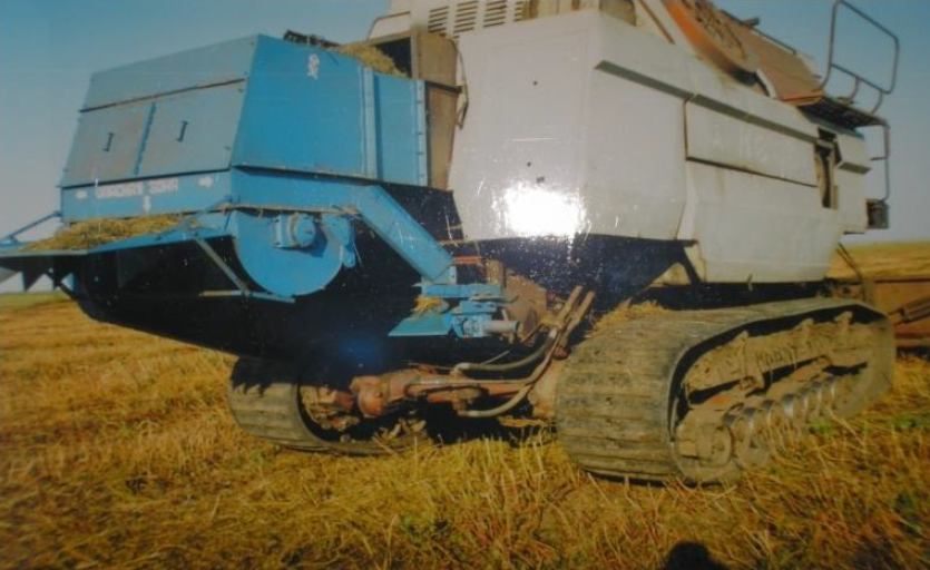 Grinder - spreader - straw roller "IRVS-1200" in the aggregate with the grain harvester "SZK - 1200 RAG"